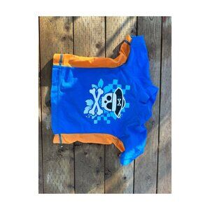 Please Mum Swim Top Rashguard Blue Sz 12-18m